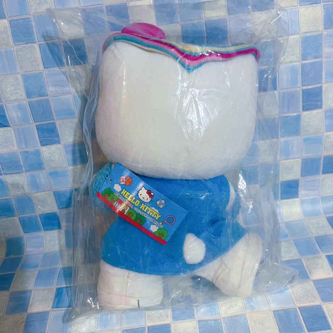 サンリオ　ハローキティ　ぬいぐるみ　スポーツ　テニス　ポージング