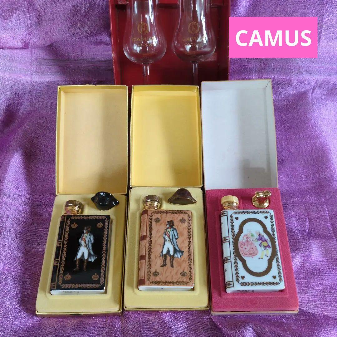 ♦️CAMUS♦️ナポレオンデザインのブランデーミニボトル3点セット