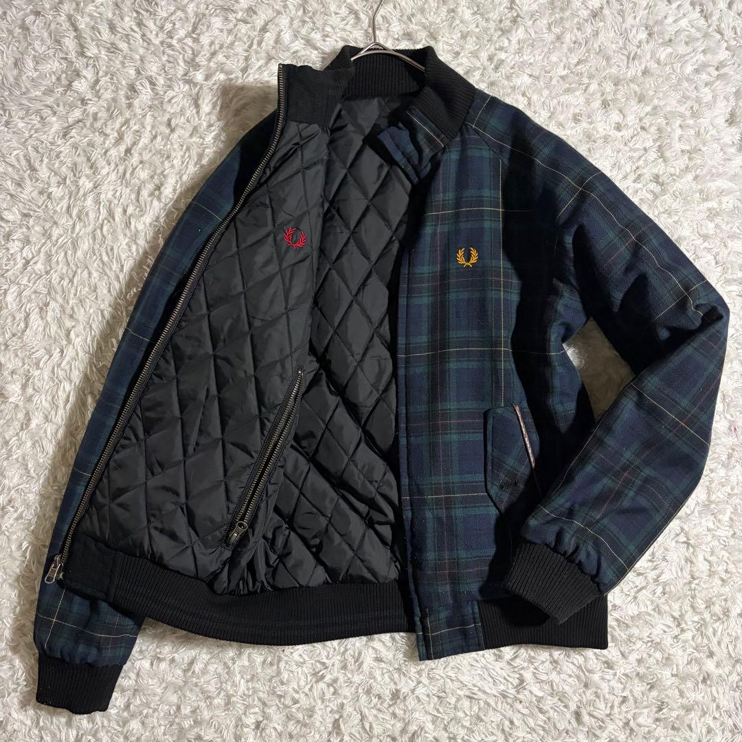 1621　フレッドペリー　キルティングジャケット　リバーシブル　ブラックウォッチ