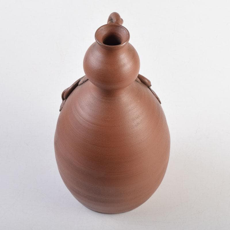 くう　桂又三郎極め　江戸中期　古備前　蔓付瓢徳利　共箱　V　9003