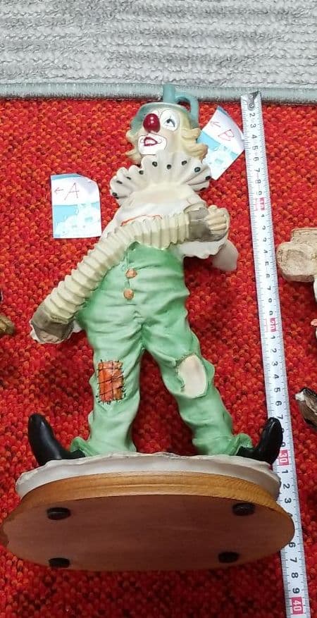 ヴィンテージピエロの製置物2点ですバラ売り賜ります