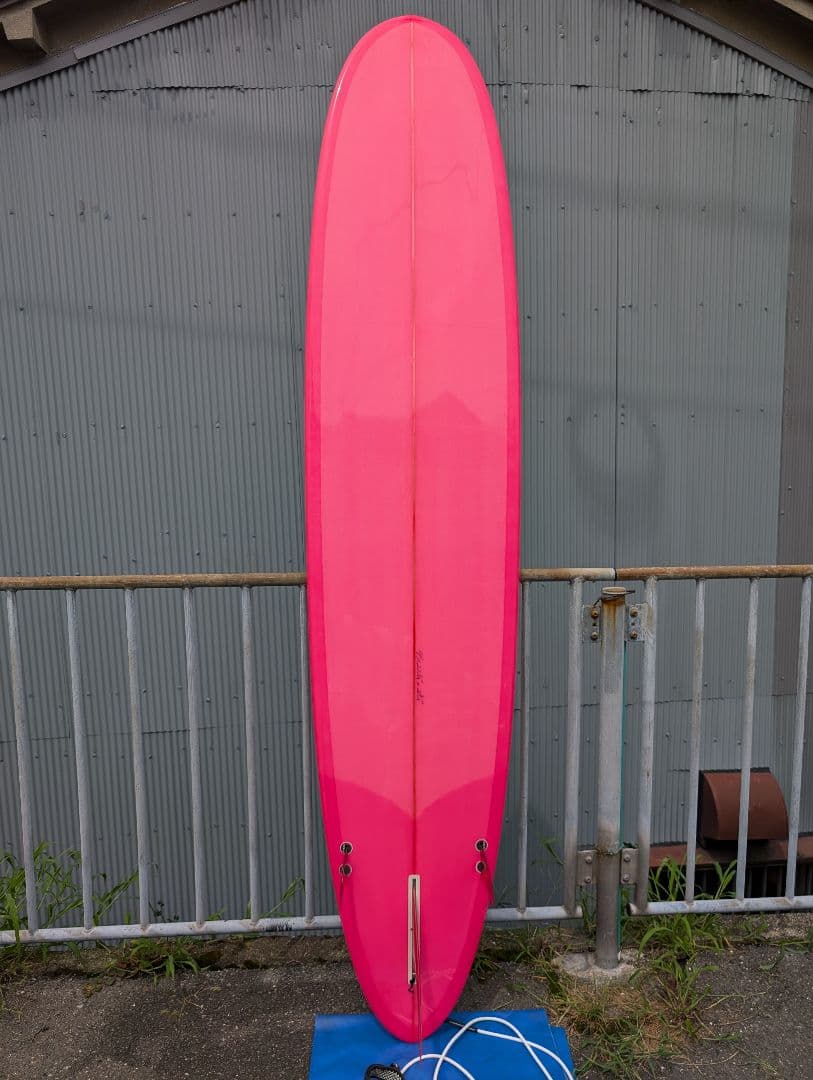 超美品　ロングボード　9,2　蛍光ピンク