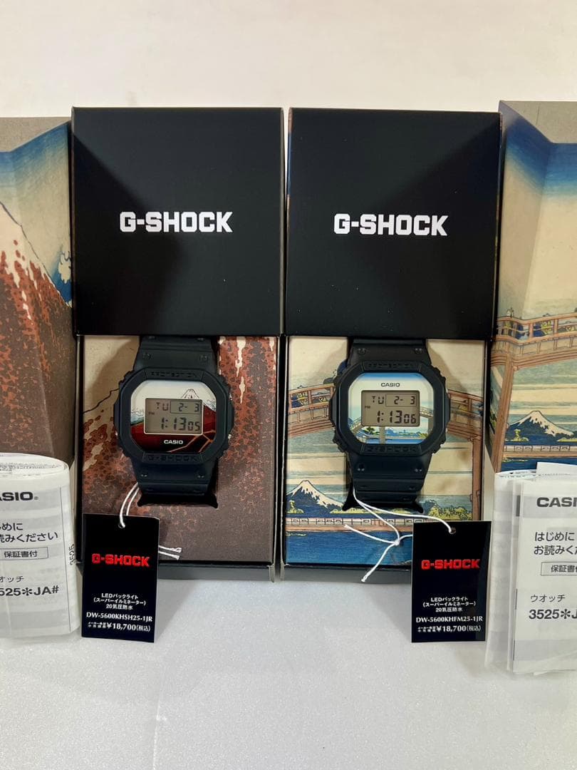 【新品未使用】カシオ DW-5600KHFM25-1JRSH25-1JRセット