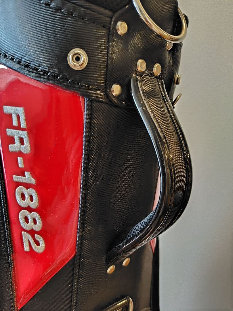 LE COQ SPORTIF ゴルフバッグ FR-1862 黒/赤