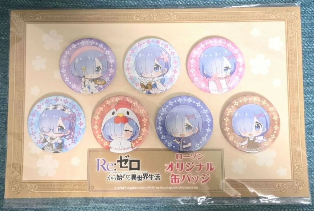 リゼロ レム ローソン オリジナル 缶バッジ Re:ゼロから始める異世界生活
