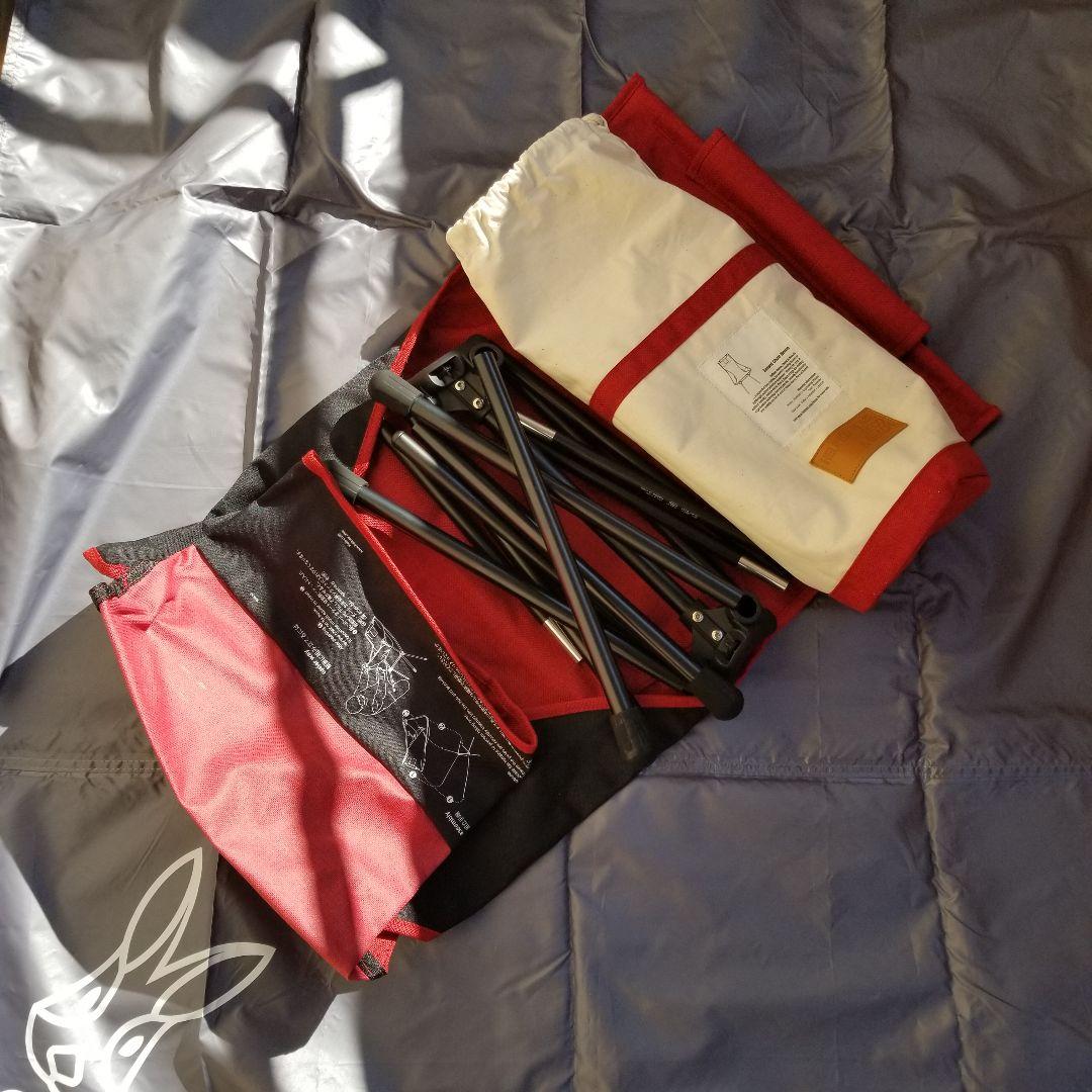 ヘリノックス　アウトドアチェア　レッド