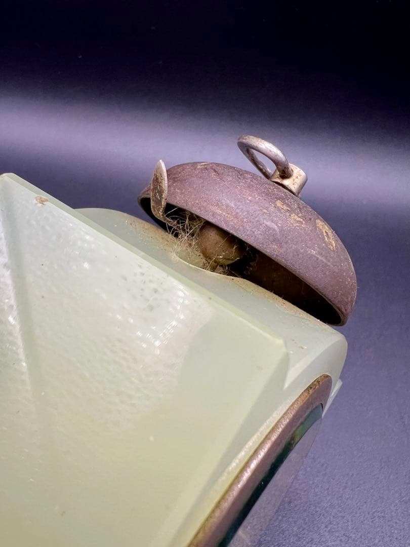 ウランガラス　精工舎　目覚まし時計　置時計　SEIKOSHA 和ガラス　レトロ