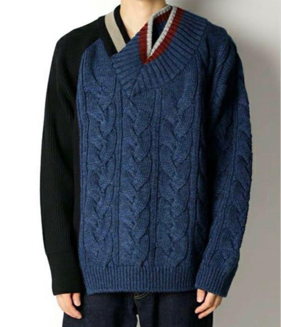 kolor 2021 AW クレイジーパターンニット サイズ1