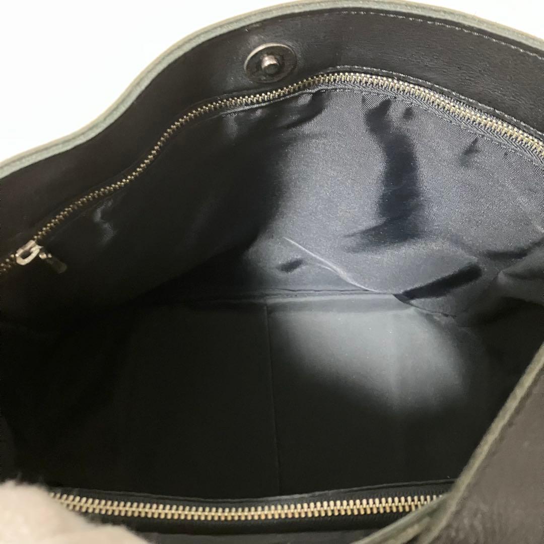 収納袋 Jean Paul Gaultier ワンショルダーバッグ 黒 革 A4