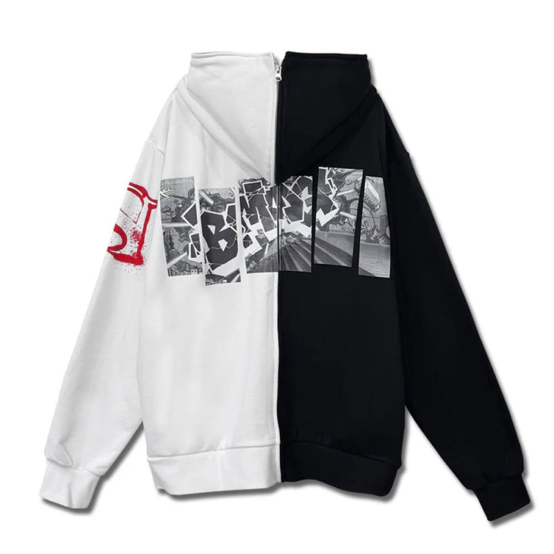 SKY-HI スプリット ジップパーカー WHITE Lサイズ