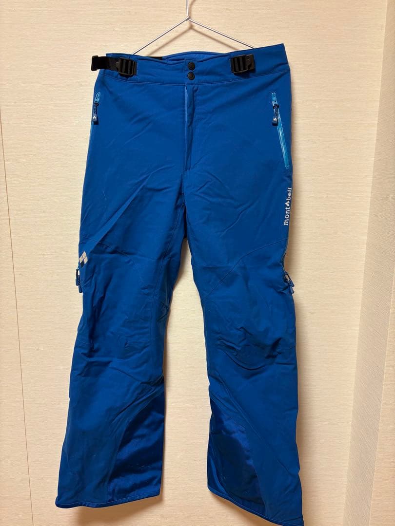 montbell スキーウェア 青