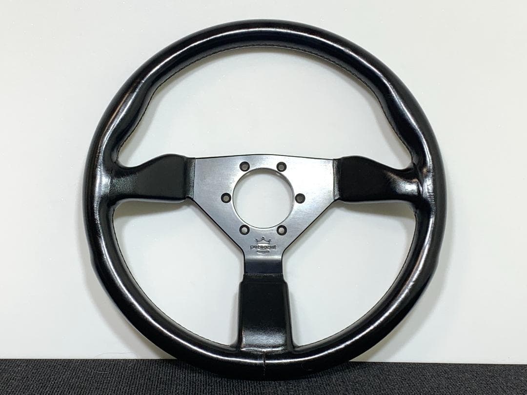 パーソナル グリンタ ステアリング 35Φ ブラック レザー 美品 希少