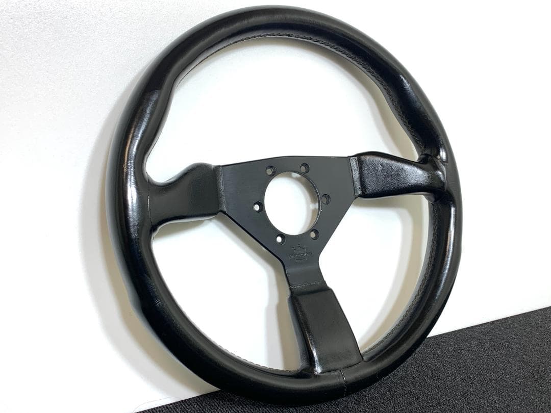 パーソナル グリンタ ステアリング 35Φ ブラック レザー 美品 希少