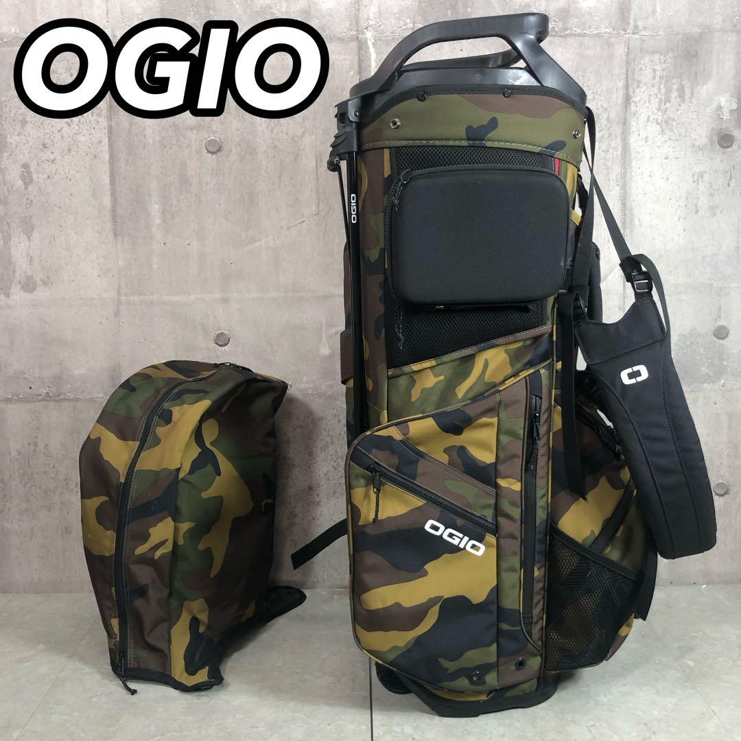 OGIO　キャディバッグ　カモフラ　スタンド式　14分割　4点固定　ポーチ付き