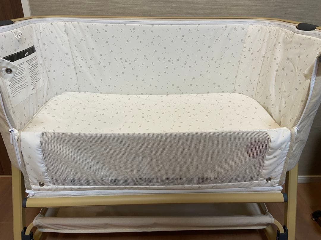 専用【新品】HZDMJベビーベッド　ベージュ