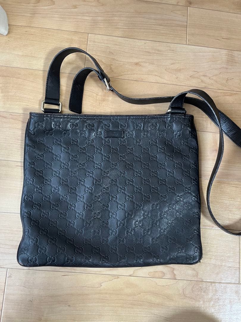 グッチ GUCCI GG柄 ショルダーバッグクロスボディブラック