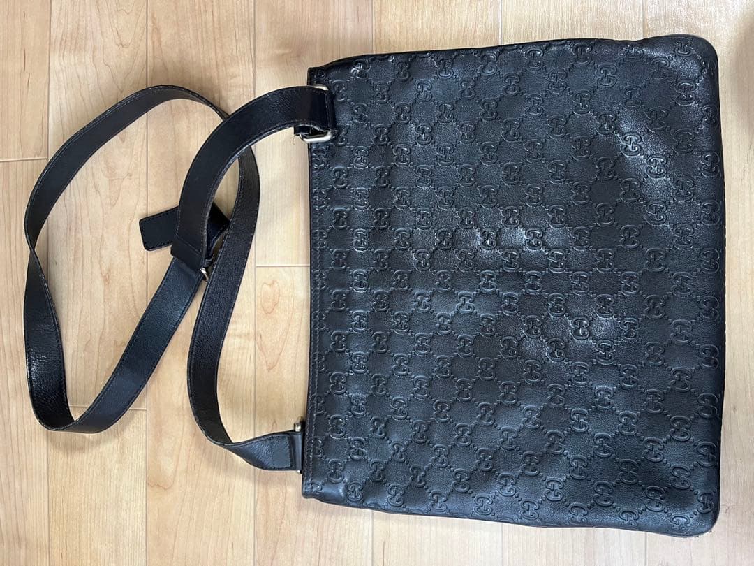 グッチ GUCCI GG柄 ショルダーバッグクロスボディブラック