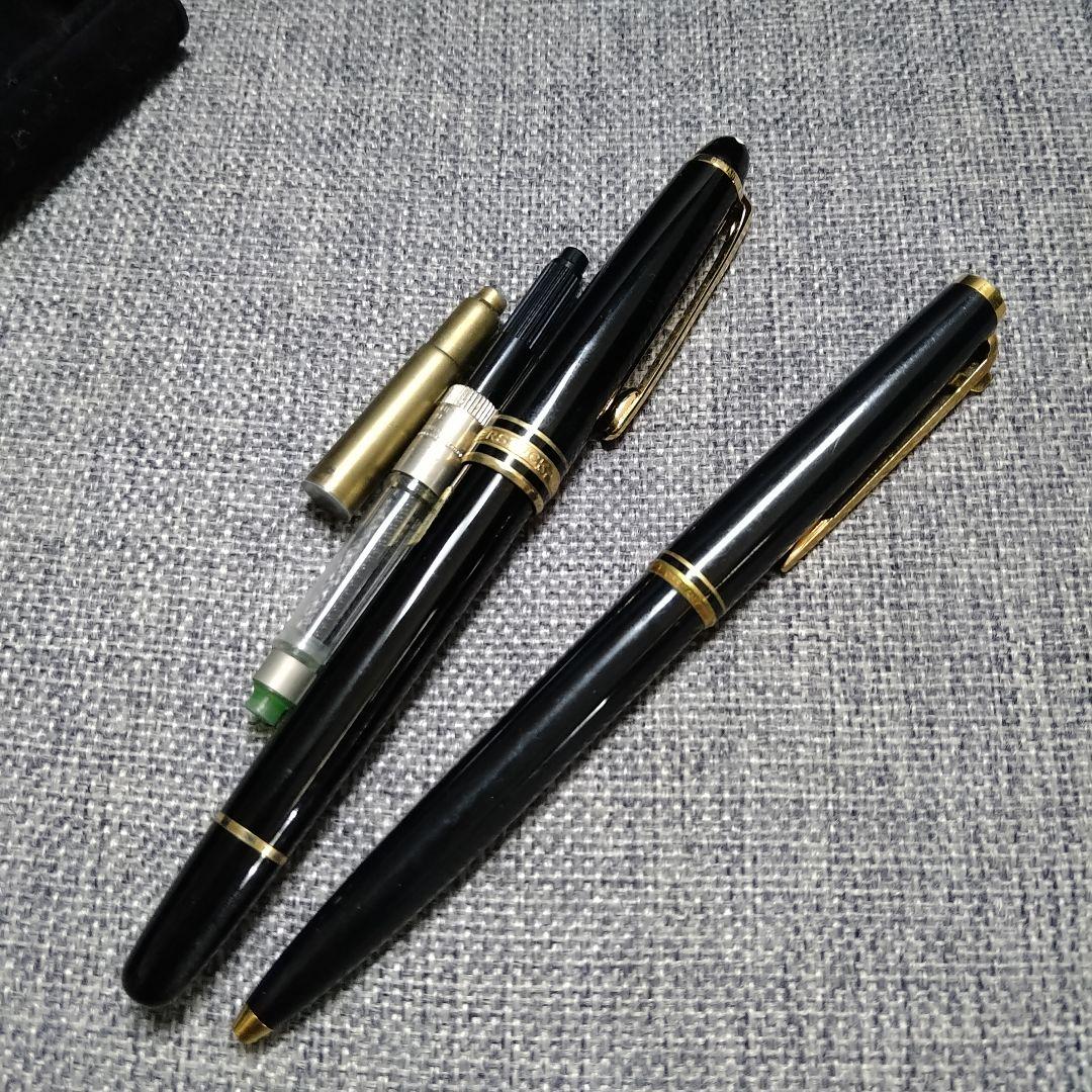 14Ｋ金先♪万年筆・ボールペンセットMONTBLANC-MEISTERSTUCK