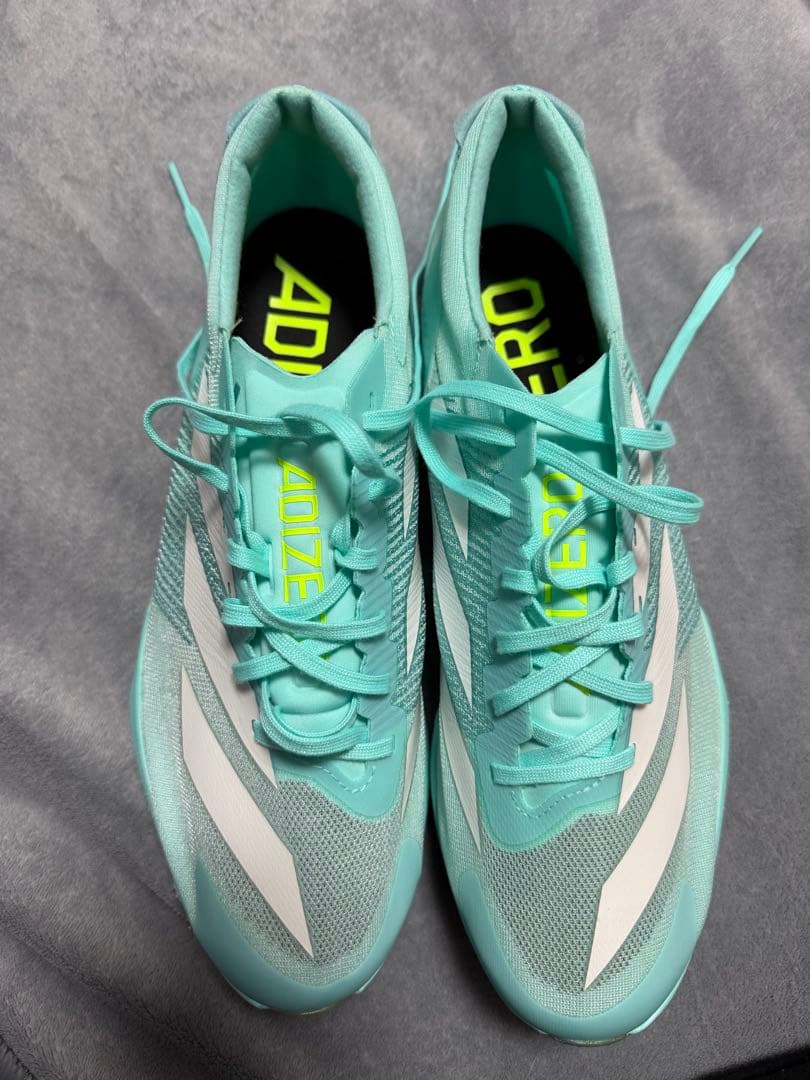 新品adidas ADIZERO FINESSEスパイク28.0ミントグリーン