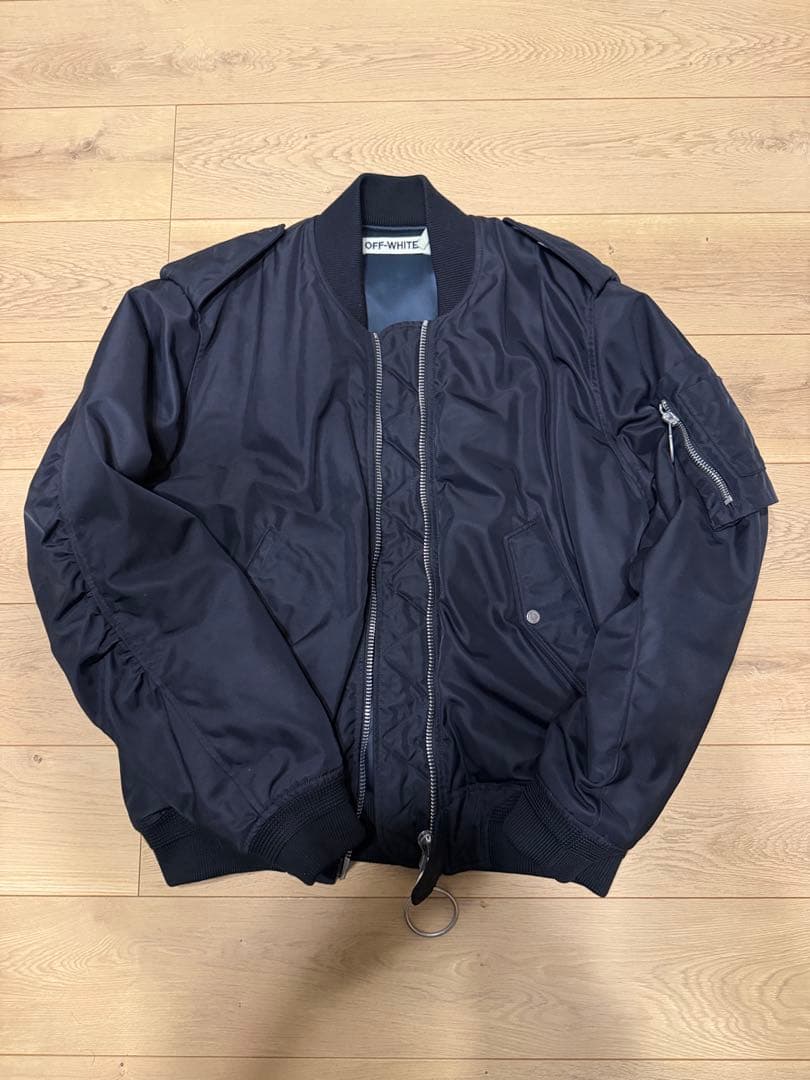 訳あり　正規品オフホワイトボンバージャケット　Sサイズ