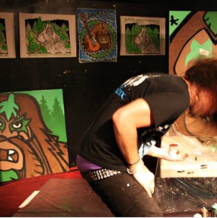 Bigfoot キャンバスアート(2) 作品 手書き