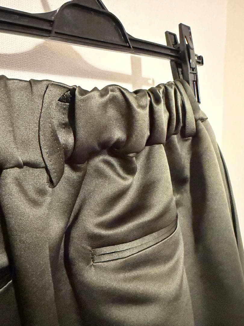 Heveへイヴサテンフレアガウチョパンツolive38