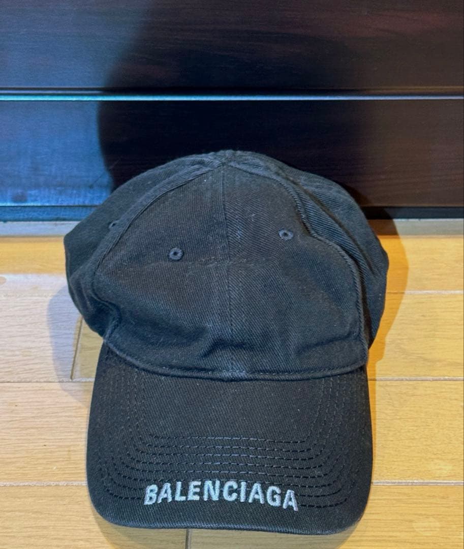 BALENCIAGA バレンシアガ ロゴ刺繍 キャップ 【正規・美品】