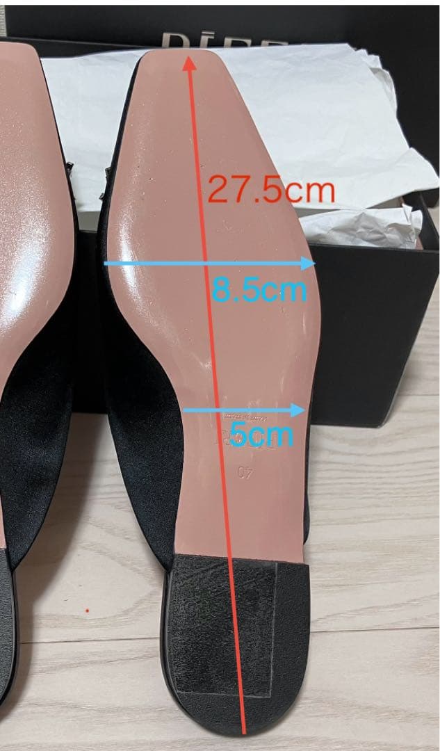 【美品】PIFERI フラット　サンダル　クリスタル　ビジュー　ビーガン　40