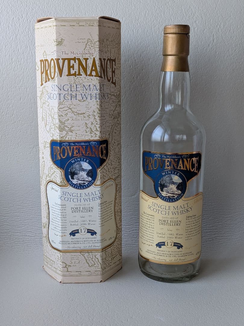 【空き瓶・箱あり】ポートエレン17年PROVENANCE　1982ー2000