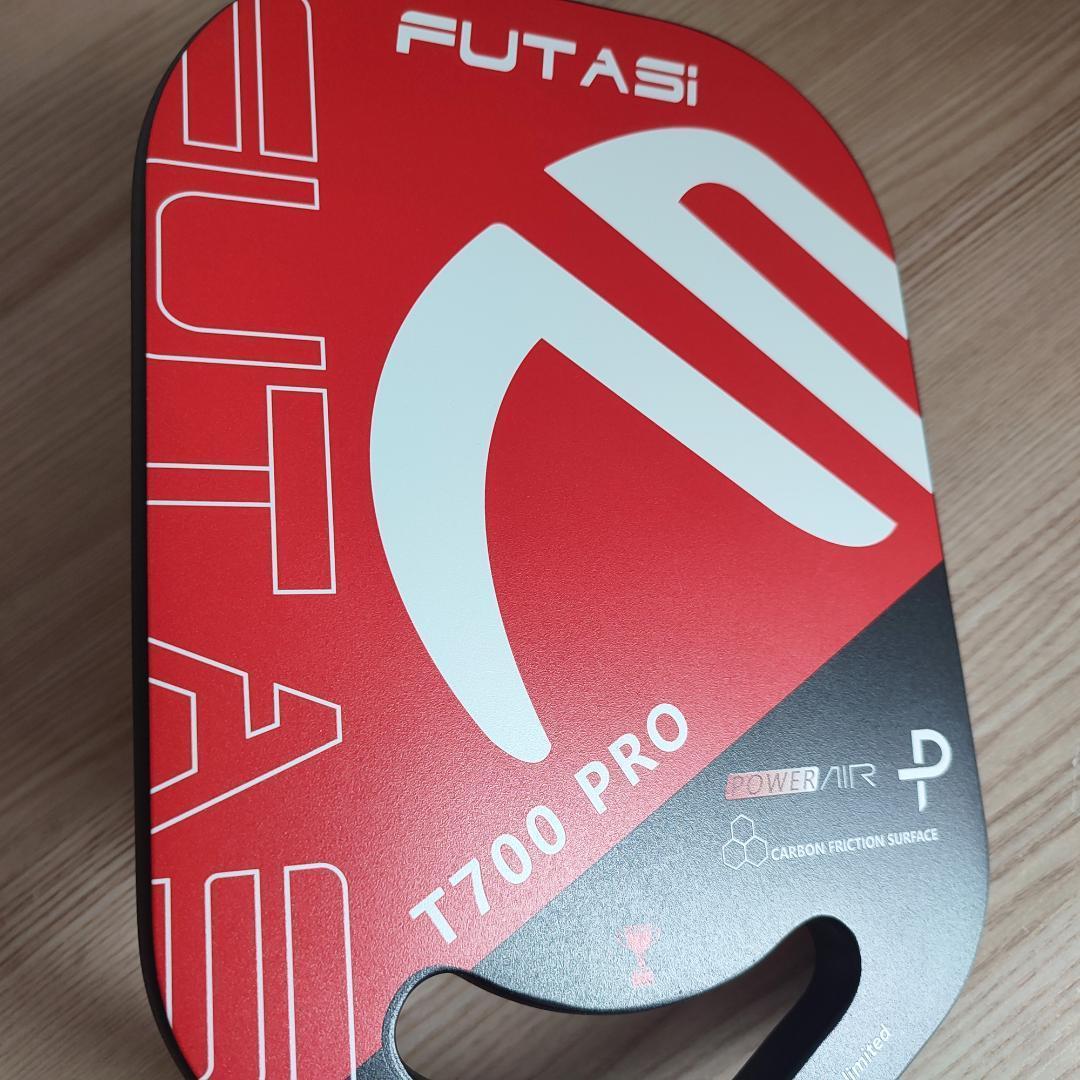 ピックルボール パドル FUTASI カーボンファイバー エッジレス 赤い 16