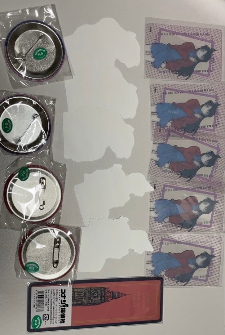 名探偵コナン　毛利蘭　コナン探偵社　コナンまつり　缶バッジ　クリアカード