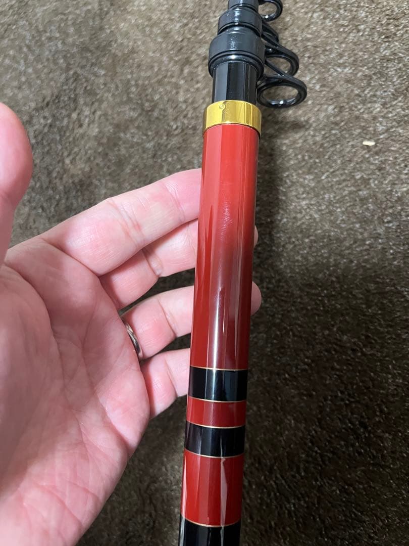 [超美品］がまかつ・がま磯 汐来防 遠投 H480