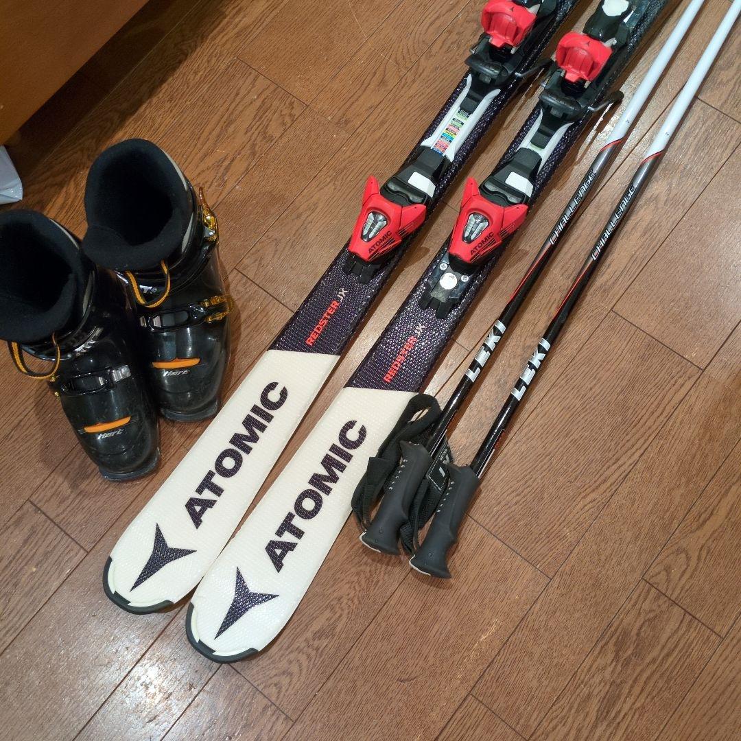 ATOMIC REDSTER 120cmジュニア スキーセット ブーツ付き