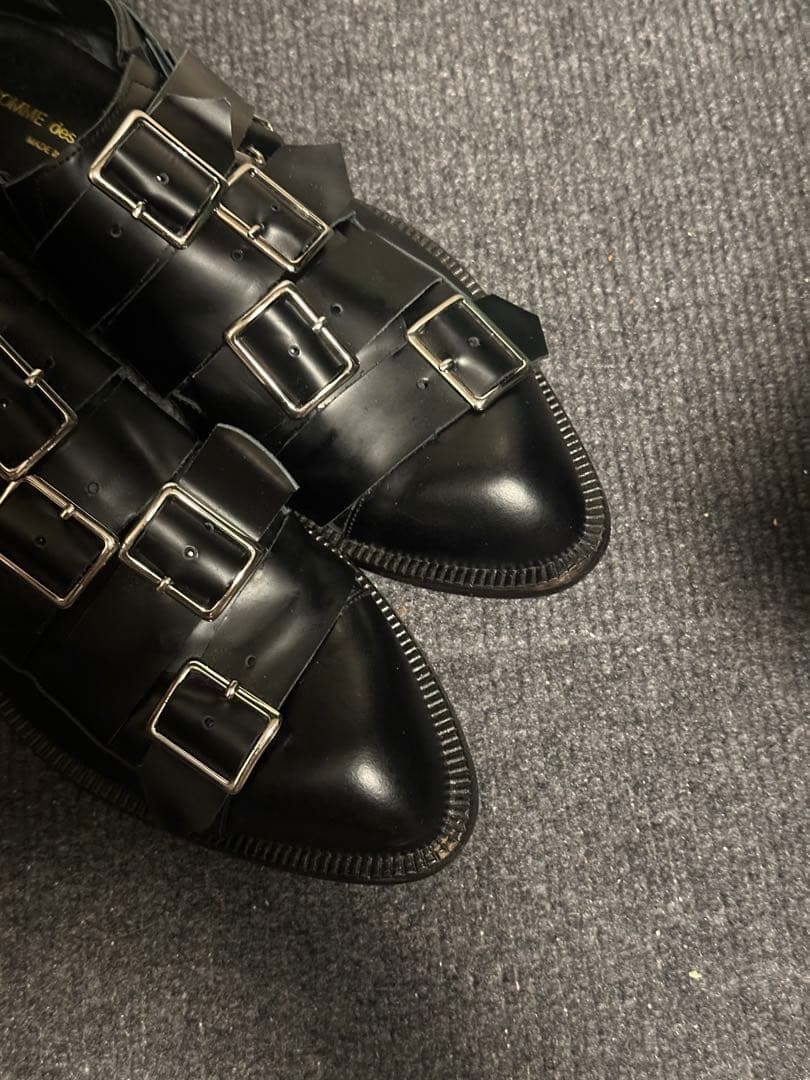 コムデギャルソン 希少 2014年 モンスター期 多重ベルト 靴