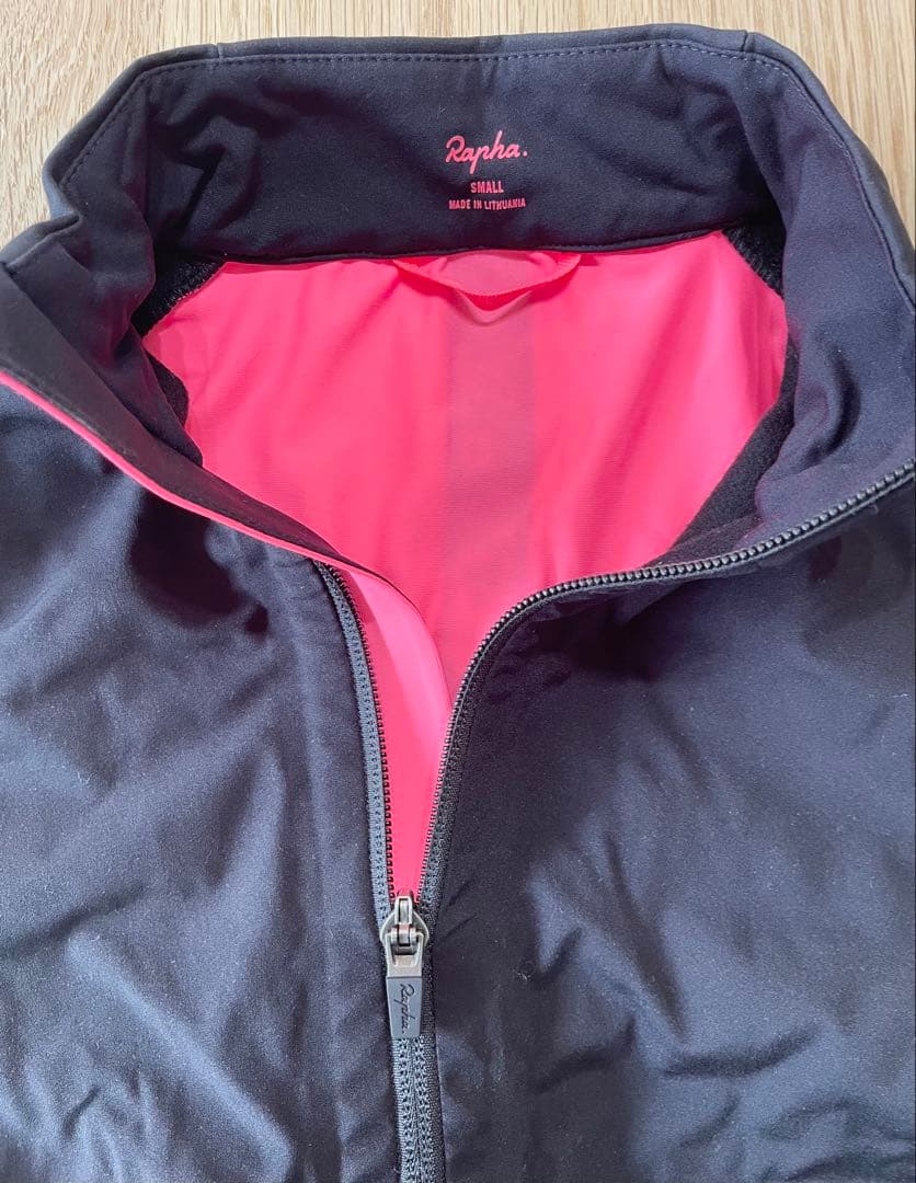 Rapha ラファ／サイクルジャケット ／ブラック×ピンク／美品／ポケット多数
