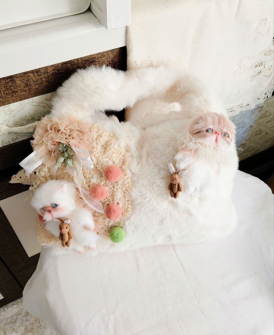 ベビー猫ちゃんのファーバッグ❤エキゾチック❤子猫ちゃん❤