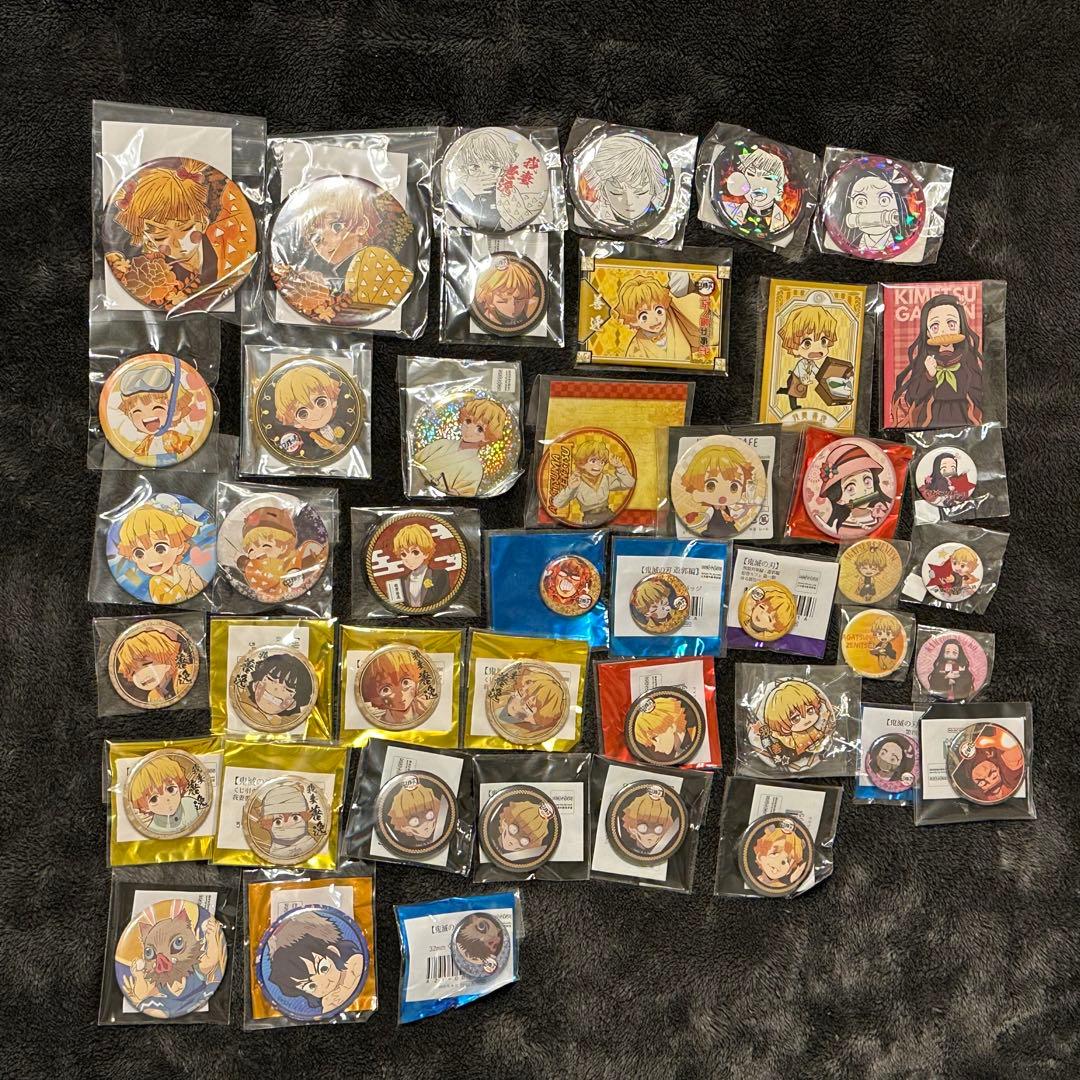 缶バッジ44点セット 善逸 禰豆子 伊之助 鬼滅の刃