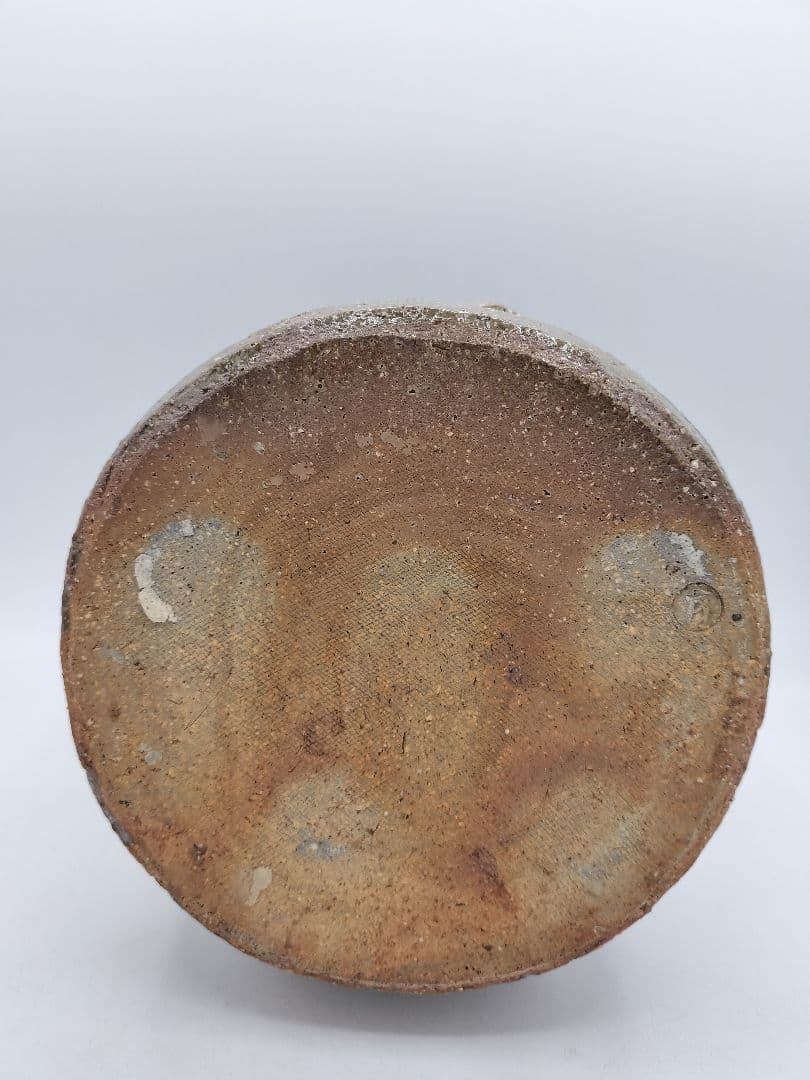 c912 水指 萩手桶割蓋付 司希衛門 木箱 茶道具 古物