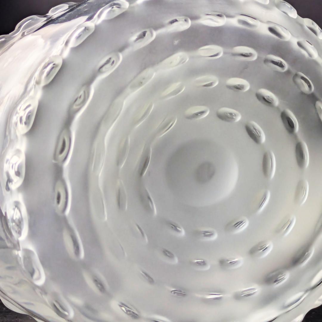 ラリック廃盤 27㎝デキャンタ パルメparme13307　波紋紋様 とても美品