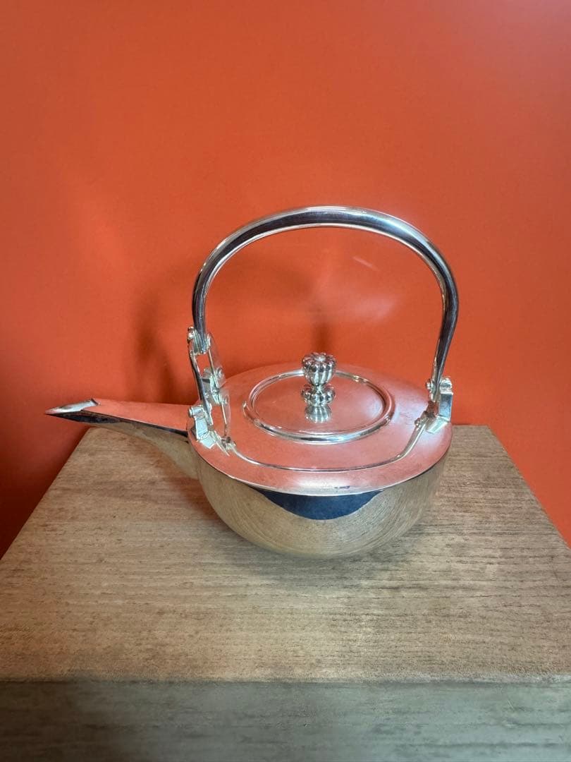 2043 銀製　急須 ティーポット 茶道具 茶器　美品