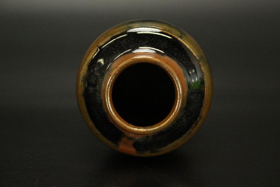 茶道具 瀬戸茶入 良蓋 美品(A777)