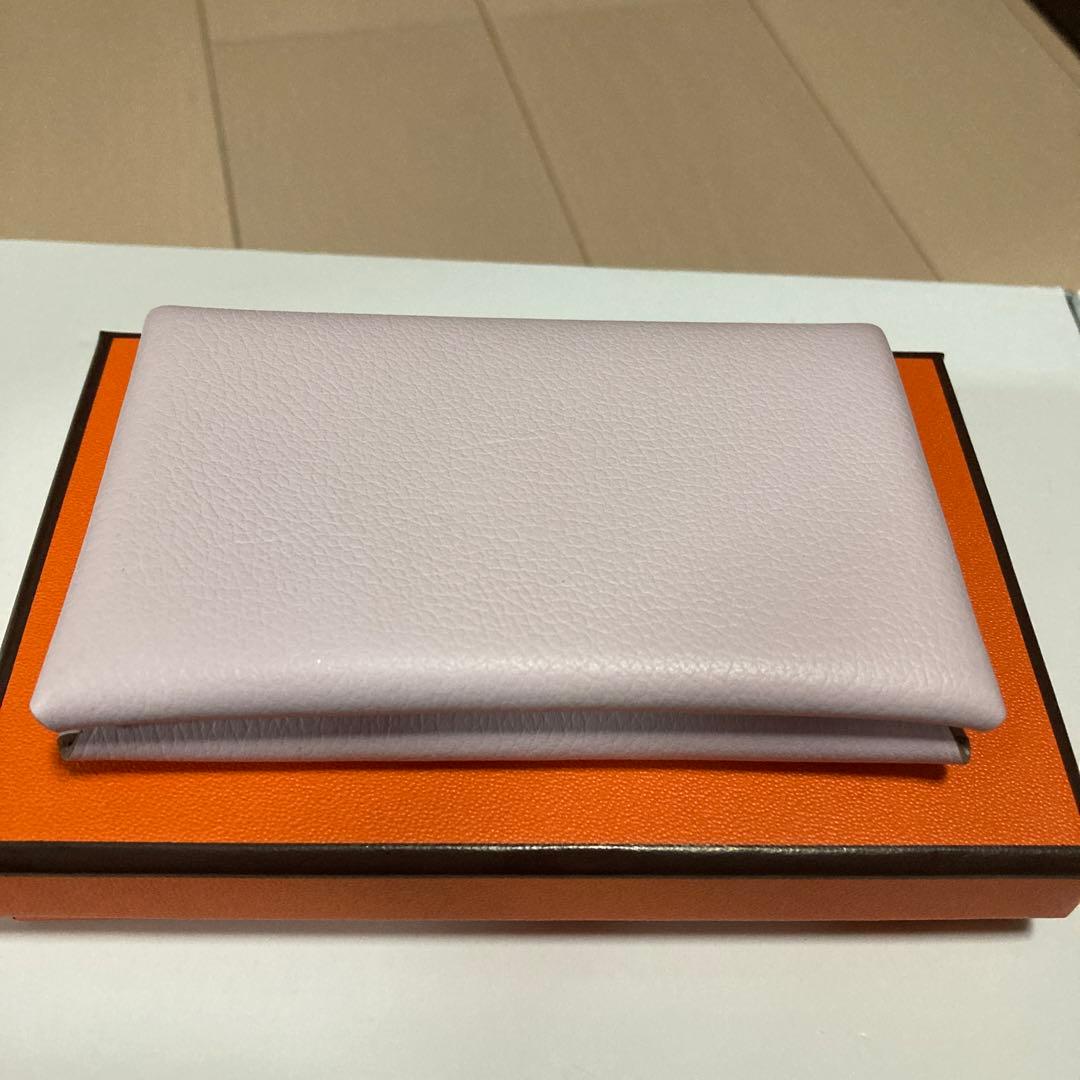 ⭐︎最終値下げ⭐︎新品・未使用エルメス カードケース カルヴィ モーヴペール