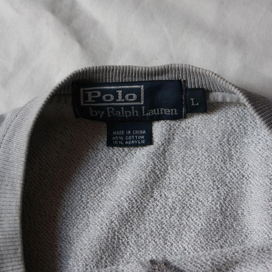 90s Polo by Ralph Lauren グレー スウェット リバース