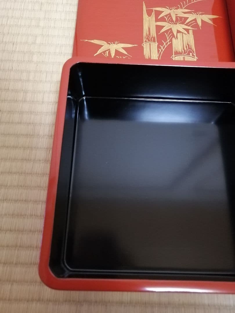 【輪島塗】本日限定　3段　重箱　漆　天然木