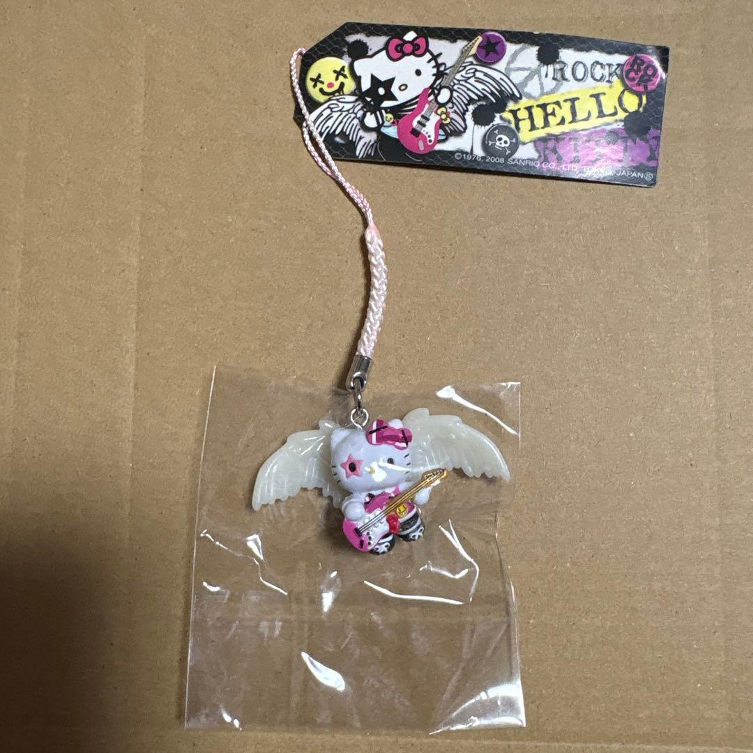 激レア★ハローキティ ご当地キティ ROCK ロック 根付キーホルダー