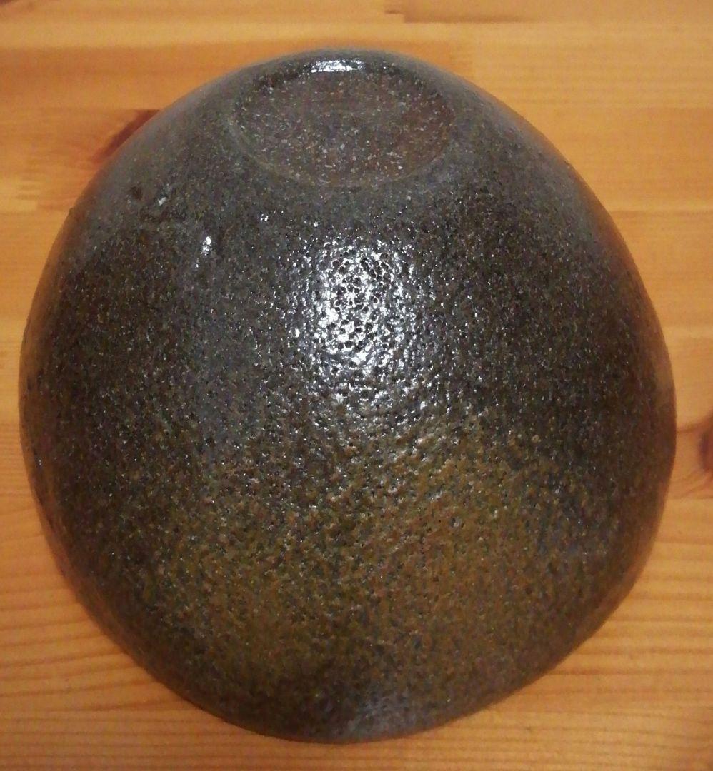 役重佳廣作　備前焼　茶碗　共箱　略歴付　茶道具