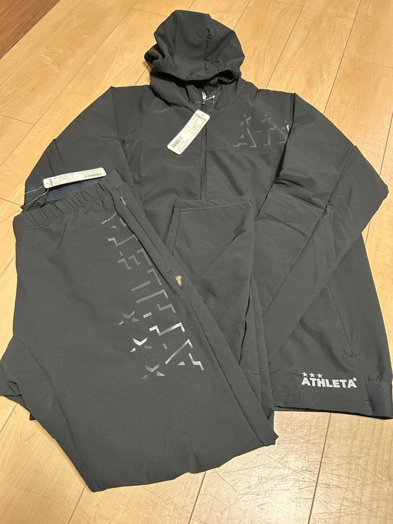 新品　アスレタ　ウォームテックソフトシェルジャケット　パンツ　セット　XL