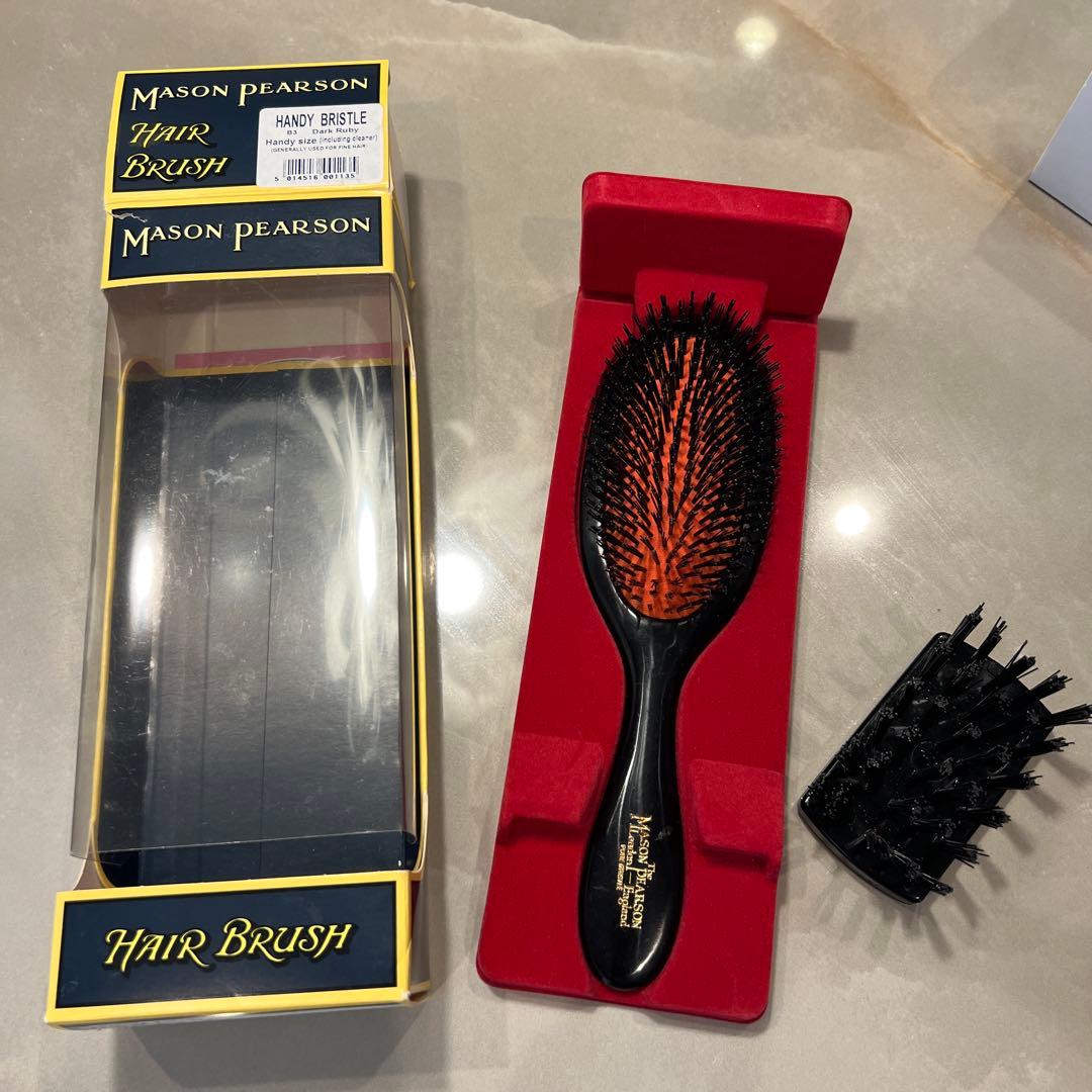 メイソンピアソン ハンディブリッスル ダーク・ルビー ヘアブラシ