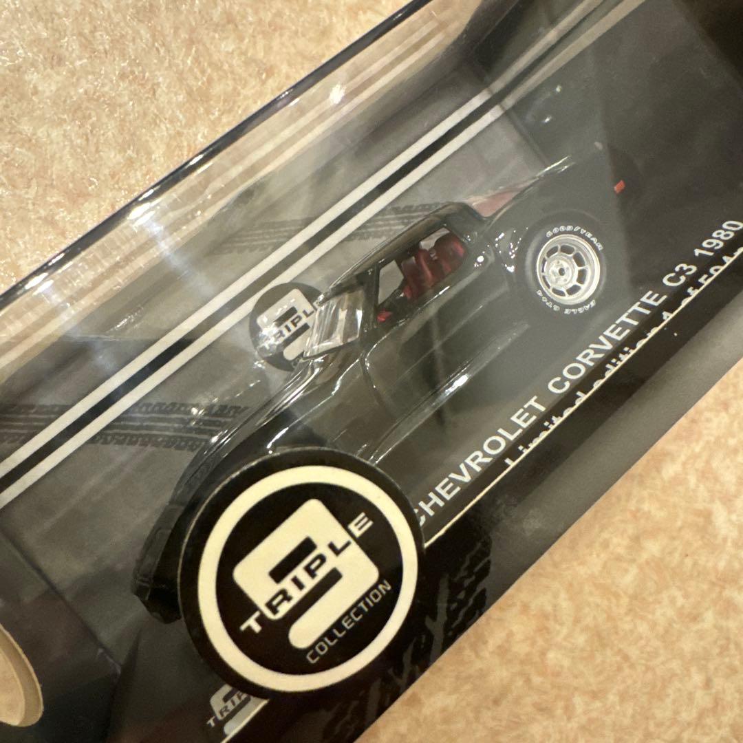 トリプル9 コレクション シボレー コルベット C3 1980 ミニカー