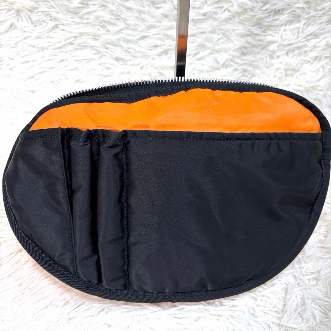 【美品】PORTER タンカー ハーフムーン 三日月 ショルダーバッグ ブラック